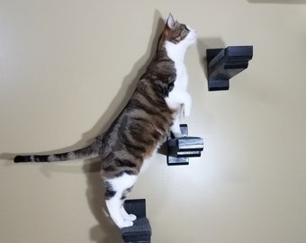 3" Cat Steps, Cat Shelves, Cat Shelf, Cat Perch, Modern Cat Furniture, Cat Wall Furniture, Cat Wall Shelves, Cat Ledge, Cat Wall Steps