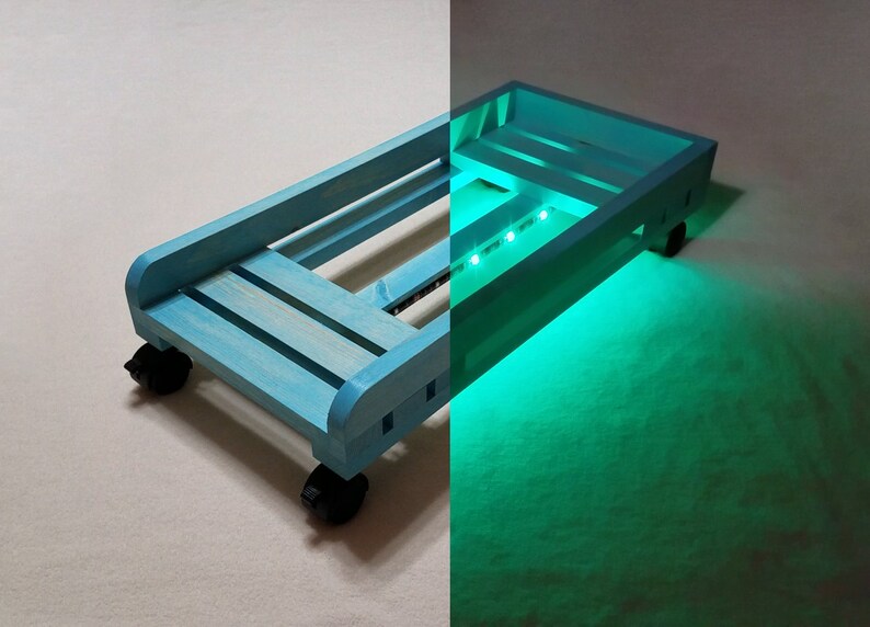 Desktop Computer Tower Pc Case Stand With Led Lighting Gaming Image 0