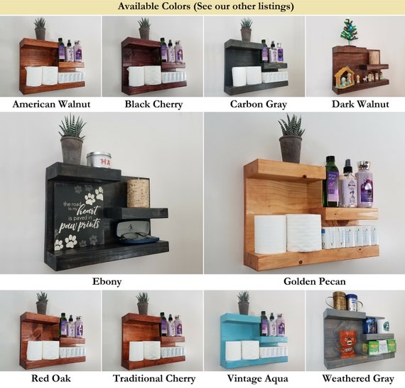 farmhouse floating shelves for bathroom