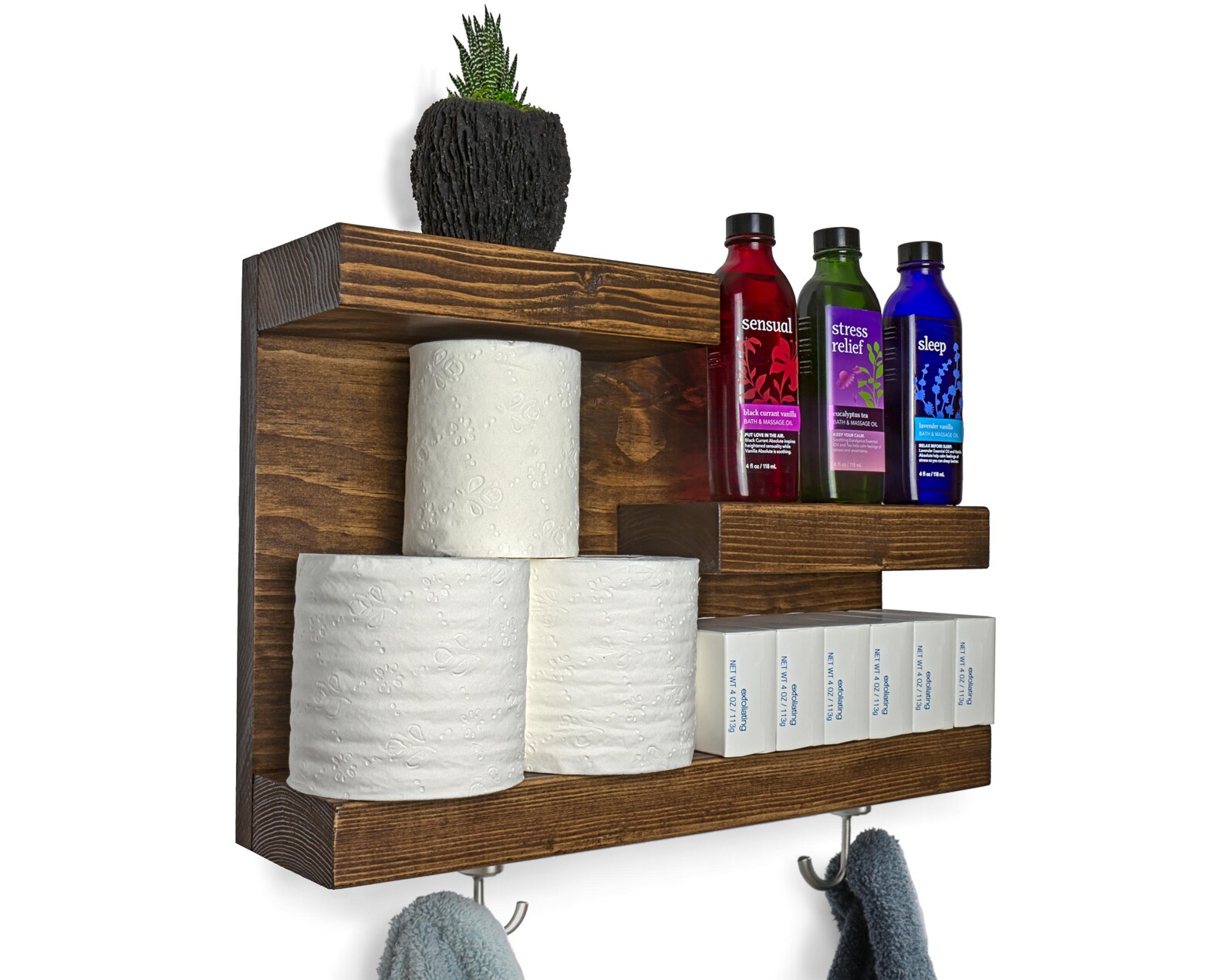 17 Modern Farmhouse Bathroom Wall Shelf With Towel Etsy