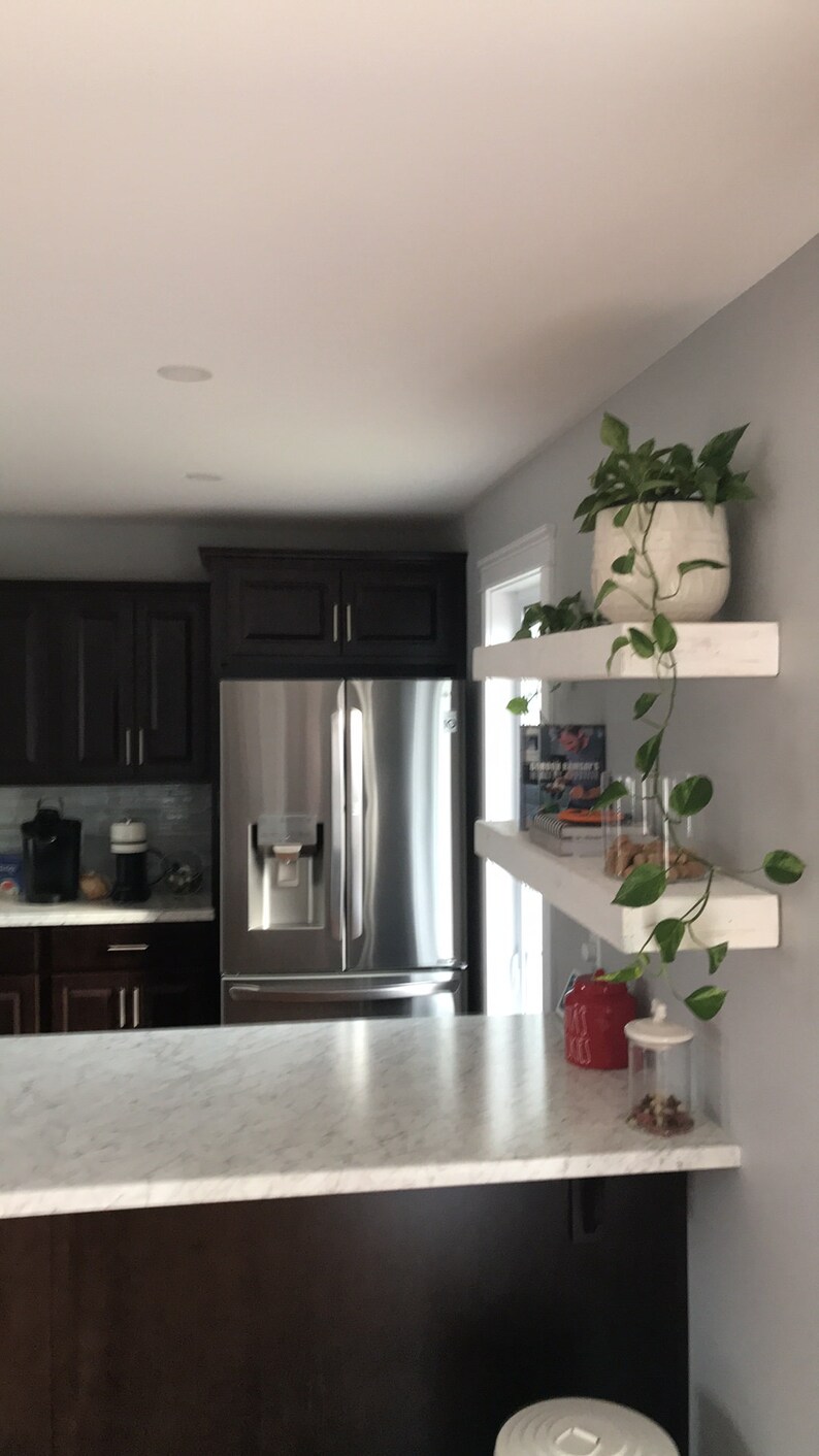 Rustic Wooden Floating Shelves Farmhouse Shelves Reclaimed Etsy Canada