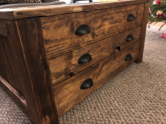 Rustic Apothecary Style Coffee Table Etsy