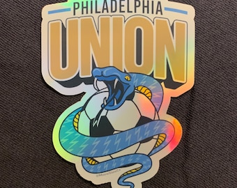 Philadelphia Union MLS Soccer Vinyl Sticker - 100% Waterproof
