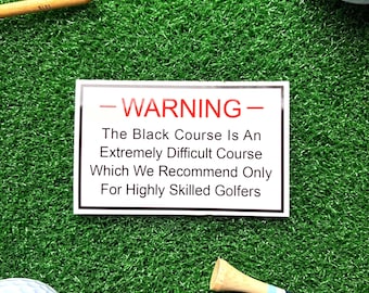 Golf Sticker - Bethpage Black Sign - 100% Weatherproof