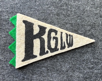 King Gizzard and the Lizard Wizard KGLW Felt Pennant Magnet - Fridge Magnet - Old Fashioned Handmade Pennant