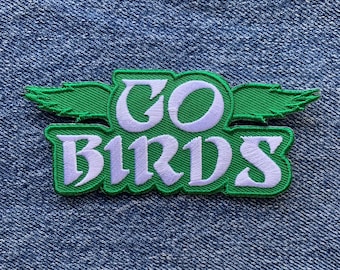 Go Birds - Philadelphia Iron-On Patch - Eagles - Green