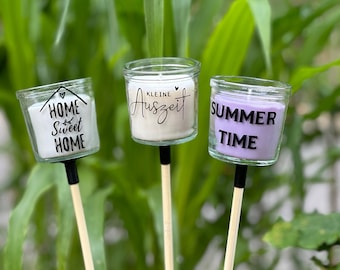 ANTORCHA DE JARDÍN Little Time Out HOME PORT Vela Hola Verano Idea de Regalo Fiesta en el Jardín Balcón