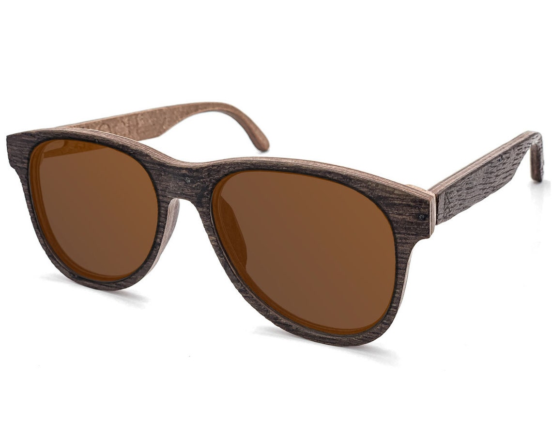 Waggoneer Dark Oak Sunglasses with RX5 Dark Oak Eyeglasses with