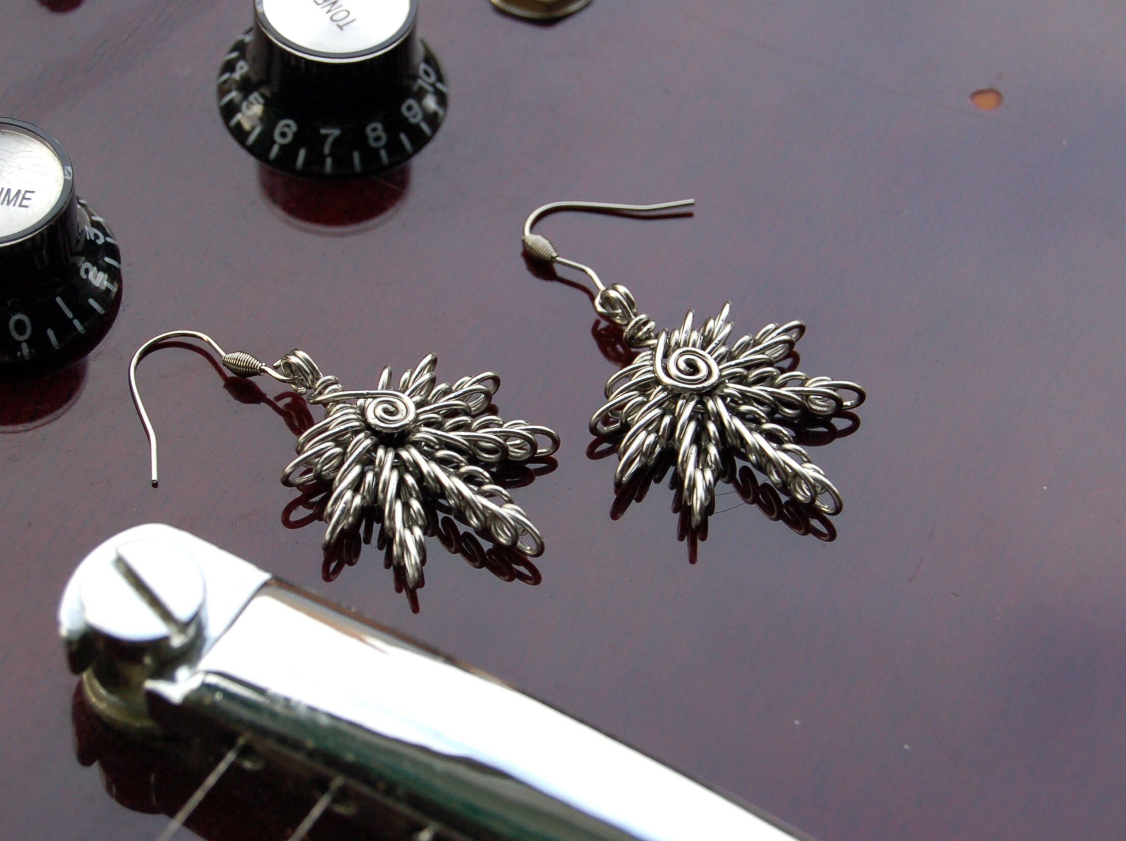 Wire Wrapp Earrings Ear hangers Handmade Boho Earrings Wire Etsy