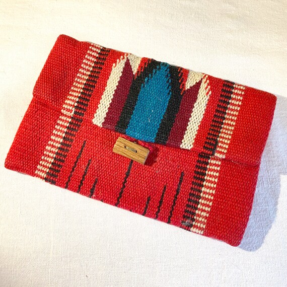 Vintage Chimayo-style Navajo clutch purse