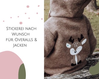 Stickerei für Overall oder Jacke nach Wunsch