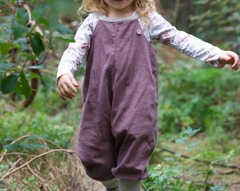 Mitwachshose aus Cord in vielen Farben, Romper, Schlupfhose für Kinder, Knickerbocker