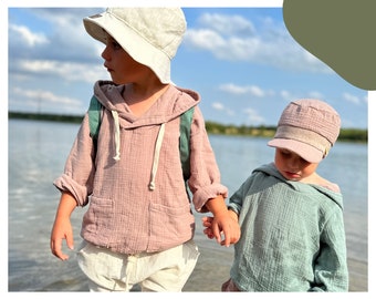 Musselinsweater, Musselinshirt für Kinder in vielen Farben