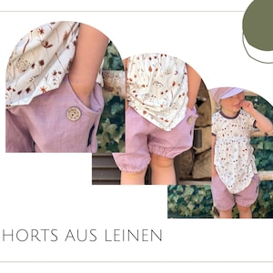 Linen shorts in various colors