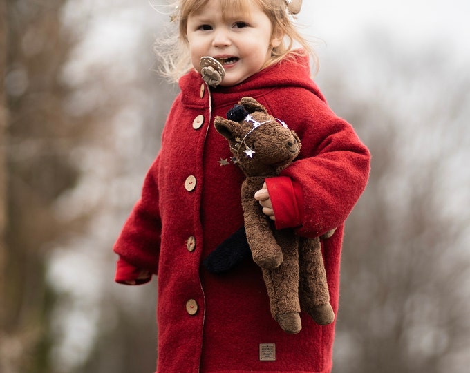 Featured listing image: Wool felt jacket for children Nordwind – Handmade children's fashion