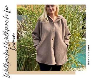 Walkjacke Walkponcho für Frauen