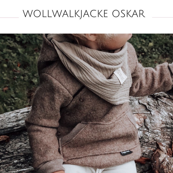 Woolen fleece jacket for children with side button placket in many colours