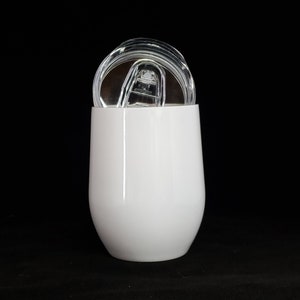 12 oz White Wine Tumbler Sublimation Blank Stainless Steel