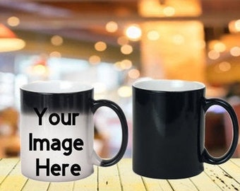 Custom 11 oz Black Color Changing Mug