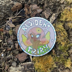 Your Resident Fairy | Pastel Fairycore Prismatic Vinyl Sticker