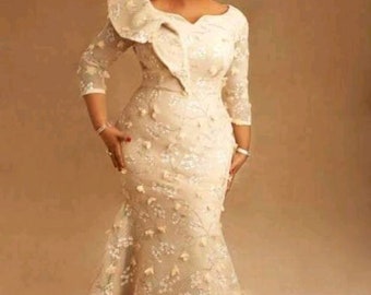 nigerian lace gown