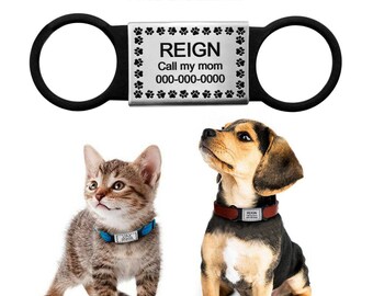 slide on cat collar tags
