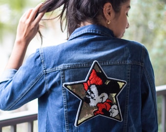 disney jean jacket patches