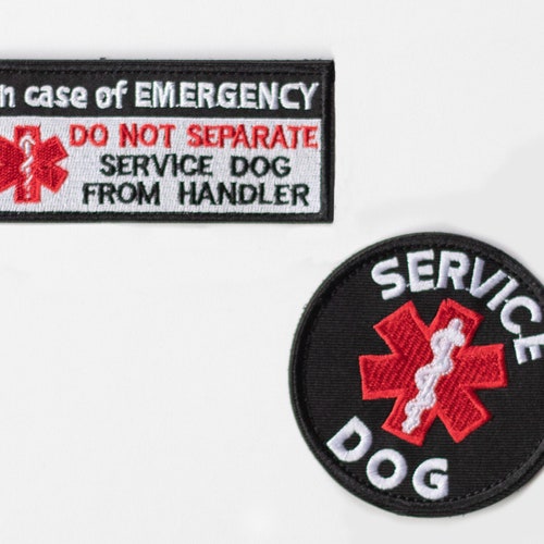 Removable Velcro Service Dog Patch Therapy Dog Velcro Patch Etsy