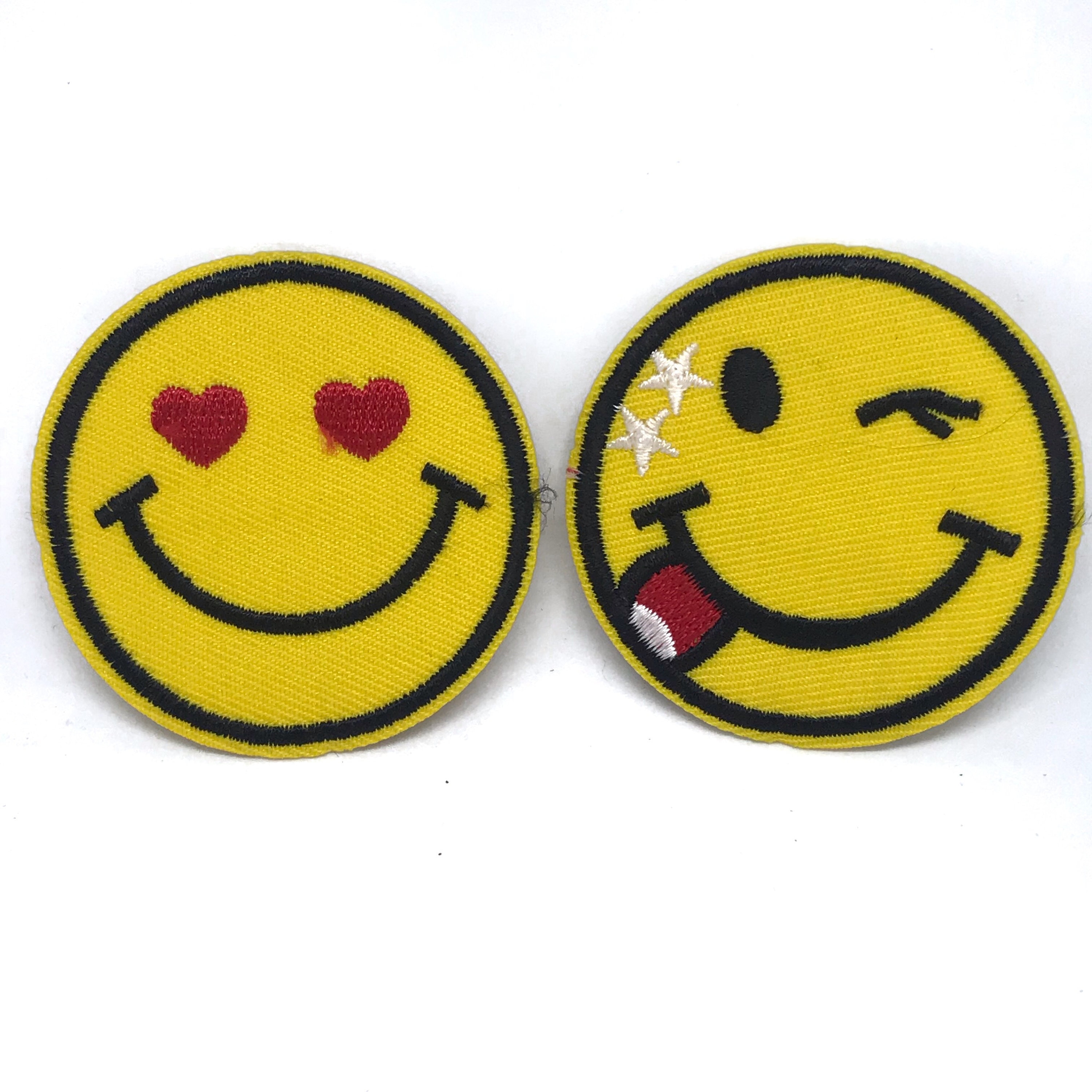 Emoji Patches Iron on Embroidery Patch Ideal Iron on Etsy