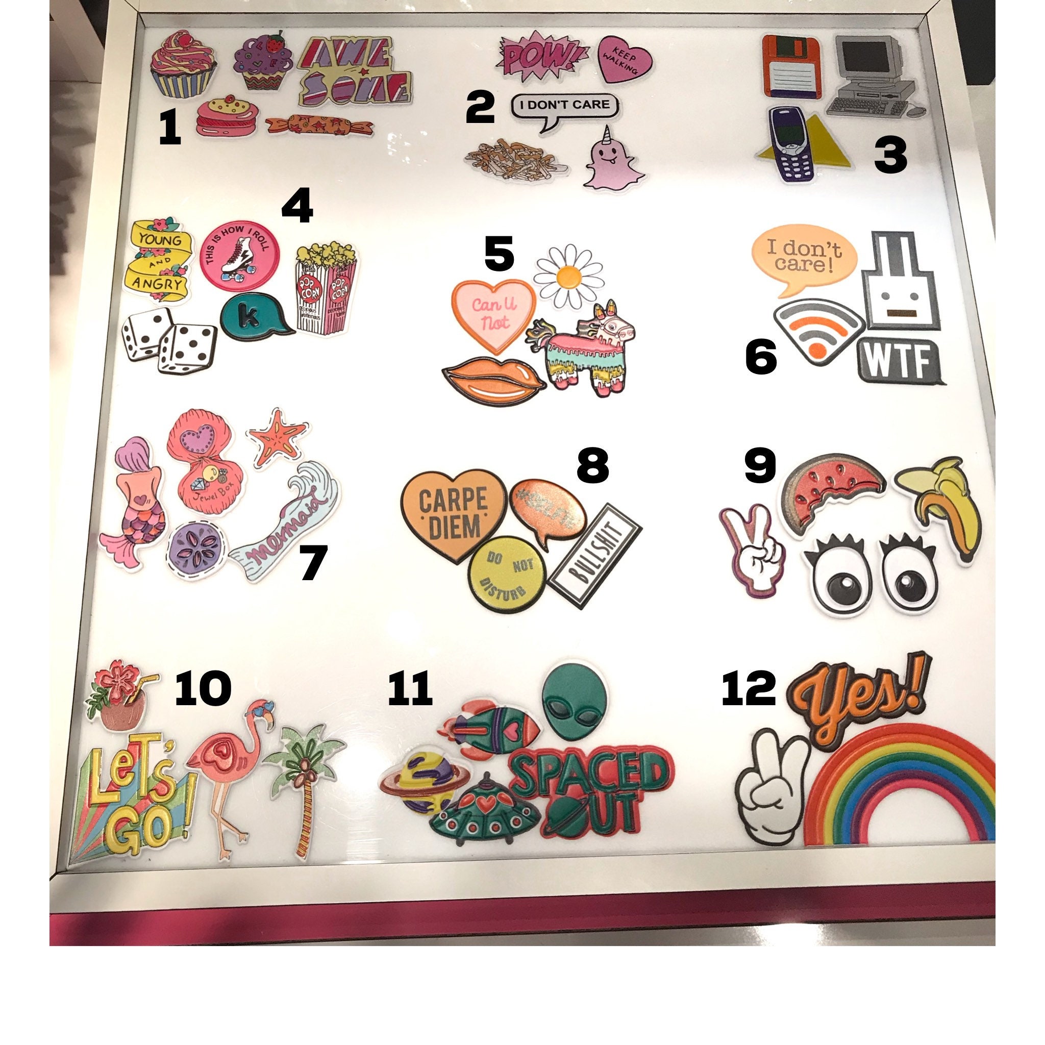 Pu Leather Stickers Set Sticker Pack Korean Stationery Etsy