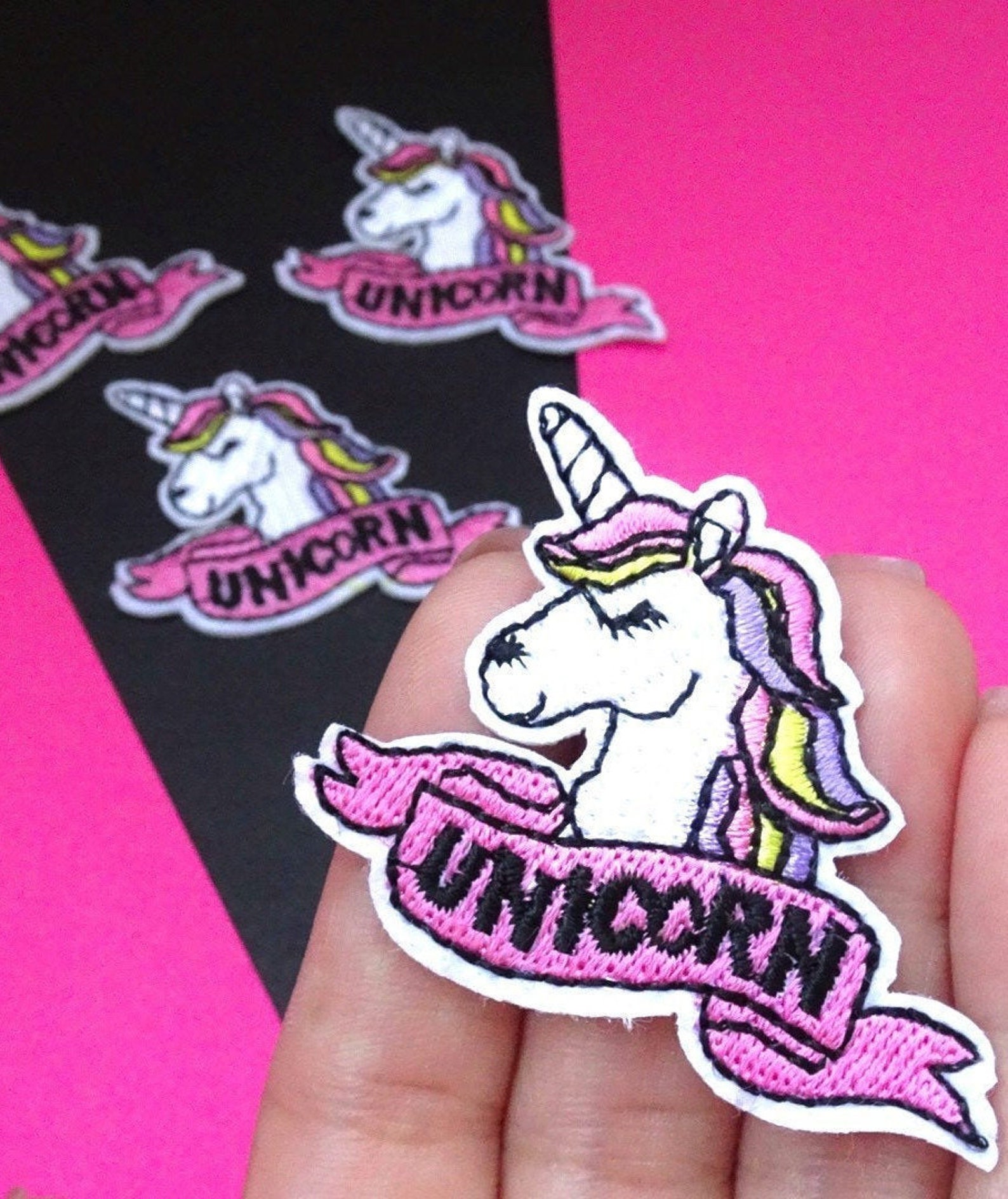Unicorn Patch Iron on Embroidery Patches Custom Patches for Etsy
