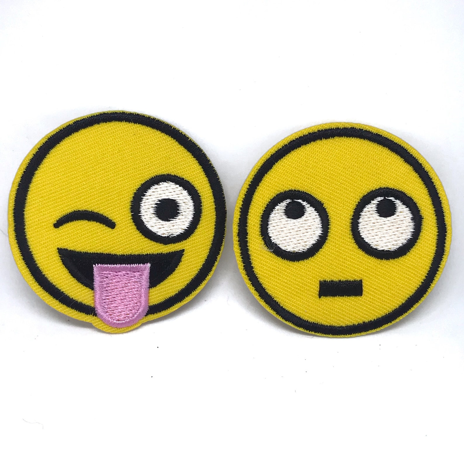 Emoji Patches Iron on Embroidery Patch Ideal Iron on Etsy