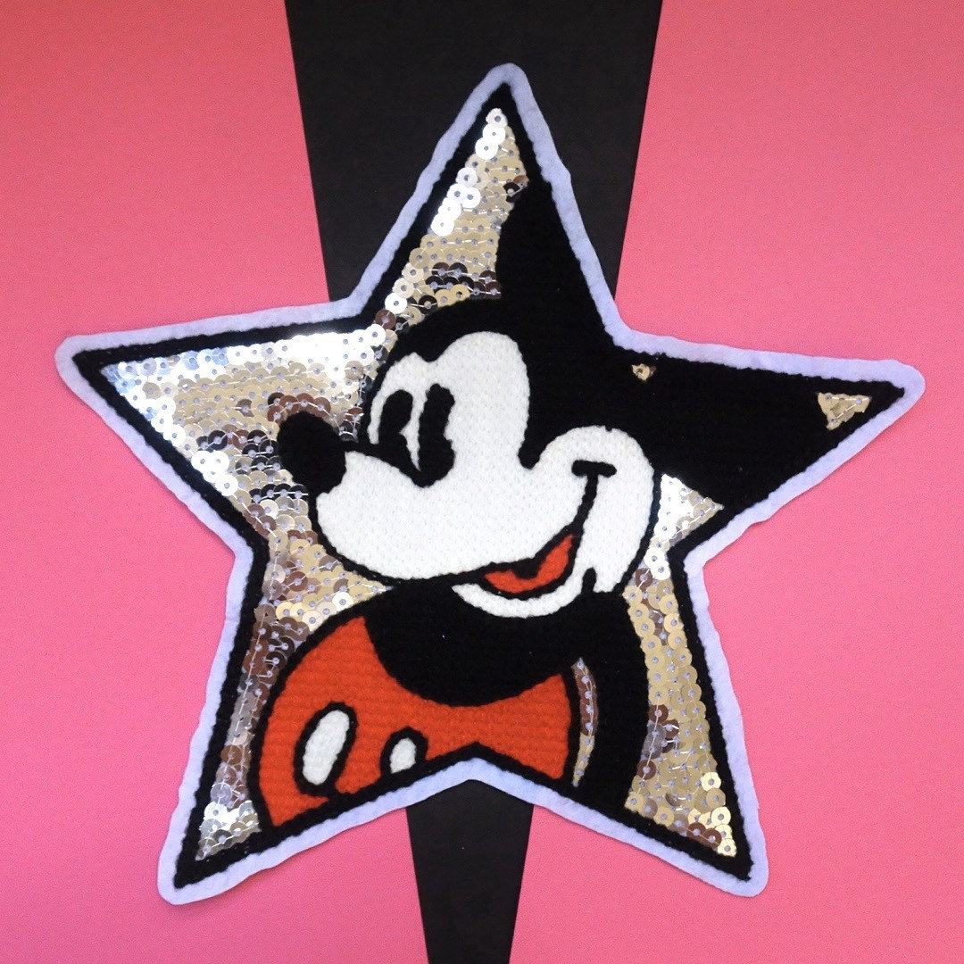 Patch Mickey Mouse 80x62mm 1pc