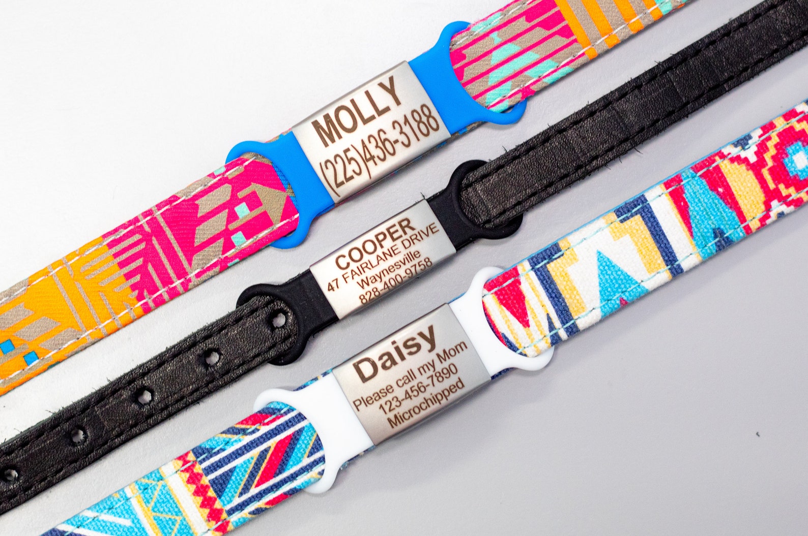 Personalized Slide on Dog ID Tag Small Dog ID Tag Pet Id Etsy