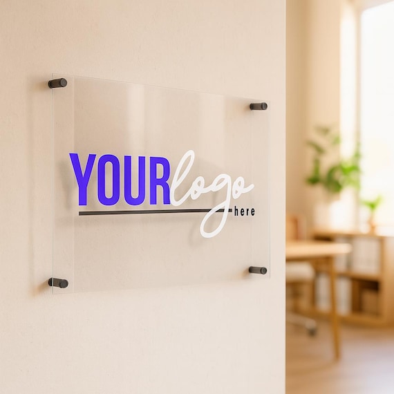 Acrylic Office Decor Sign With Wooden Base - 4x4 Inch Inspirational Desk Decor, Gift Idea - View #4