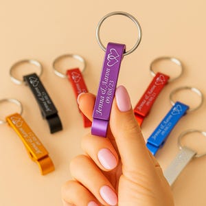 Abridor de garrafas com chaveiro personalizado gravado em massa, abridor de garrafas personalizado, conjunto de chaveiros de metal para marketing, lembrancinhas para festa, abridor de garrafas personalizado
