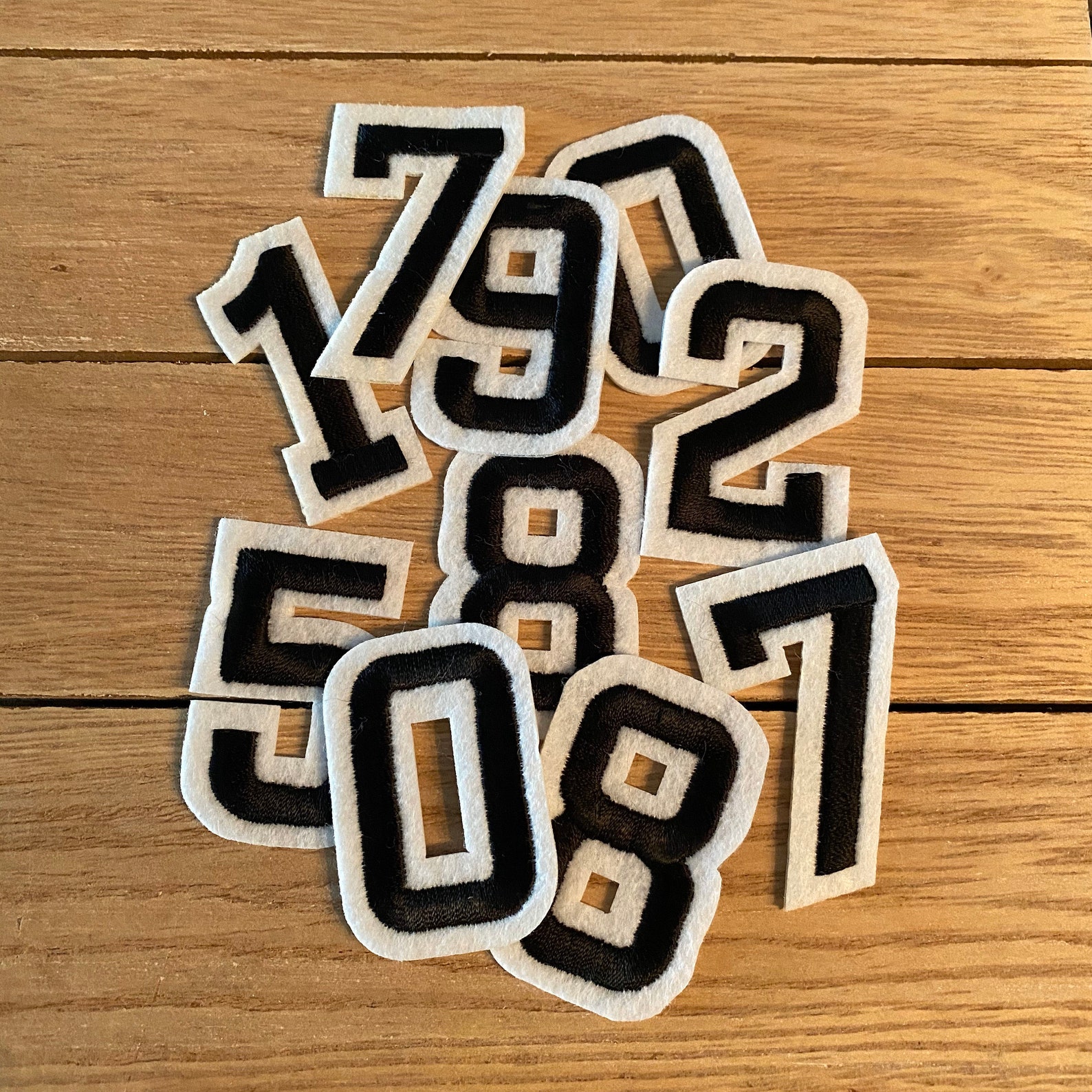 Iron on Number Patches Embroidery Patch Fabric Number Patch Etsy