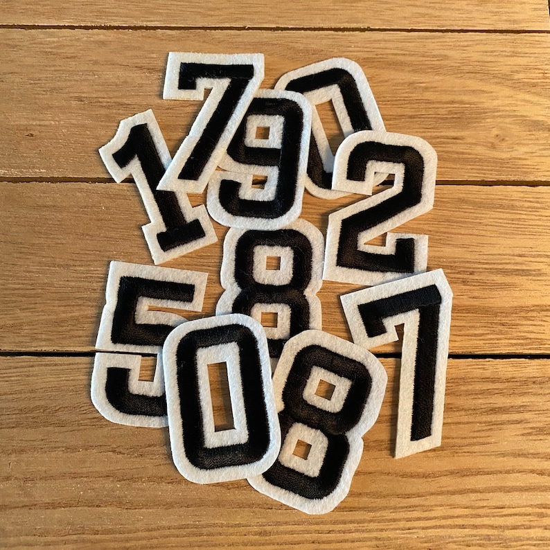 Iron on number patches embroidery patch fabric number patch  etsy Iron on number patches embroidery patch fabric number patch  etsy