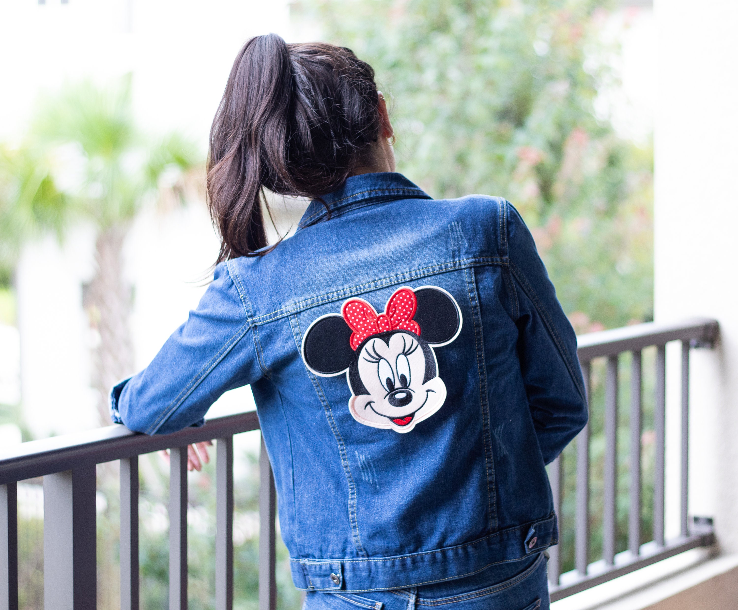 Mickey Minnie Mouse Appliques Thermo Adhesive Patches for Disney Clothes Mickey  Iron on Patch Clothes Heat Transfer Girl T-shirt