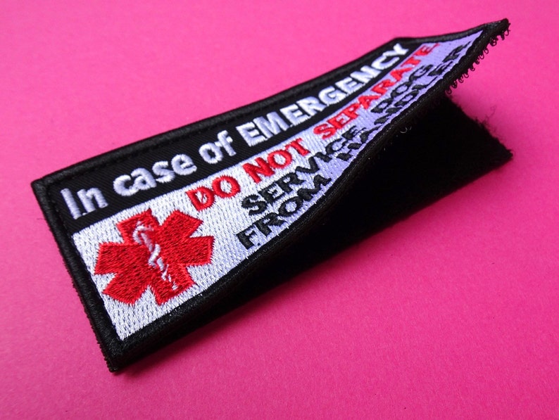 Removable Velcro Service Dog Patch Therapy Dog Velcro Patch Etsy