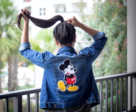 Mickey Mouse Patch, Disney Sewing Patch, Embroidery DIY Fabric Patches for  Denim Jacket, Patches for Jeans, Mickey Patch for Clothing Decor 