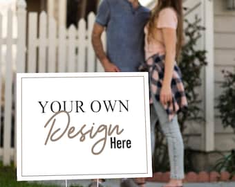 Custom Open House Realtor Yard Sign with your Own Design: Weatherproof, Double-Sided, UV Printed