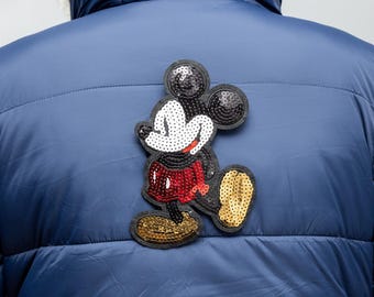 Parche de Mickey Mouse, parche de costura de Disney, parches de tela bordados para chaqueta vaquera, parches para jeans, parche de Mickey para decoración de ropa