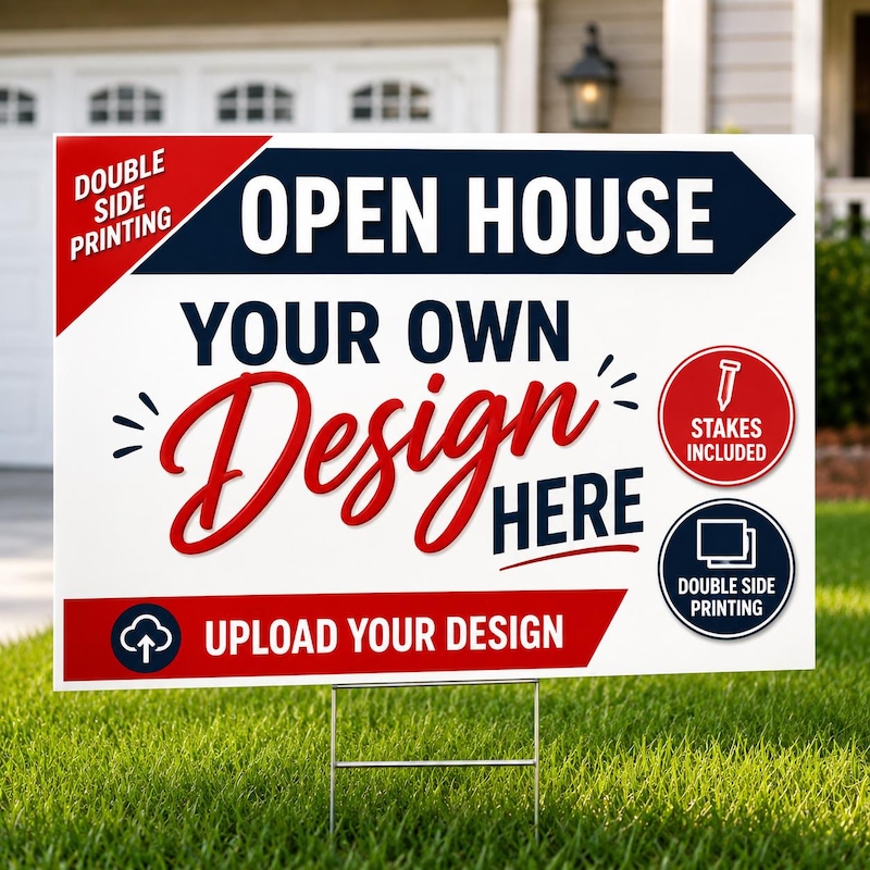 Open House Outdoor Sign - Etsy