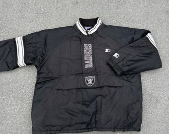 90s RAIDERS Starter ウォームアップジャケット 黒 90s RAIDERS Starter ウォームアップジャケット 黒 90s RAIDERS