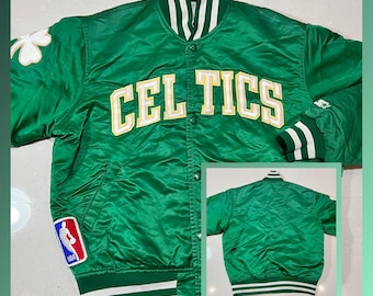 Vintage Starter Boston Celtics satin bomber jacket NBA 90s