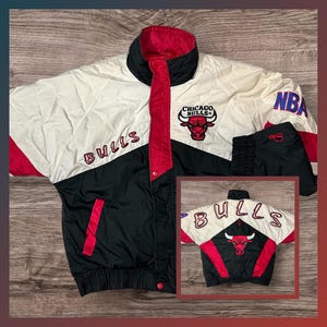 Vintage 90s Chicago Bulls Starter Jacket - Etsy 【90s】スターター 