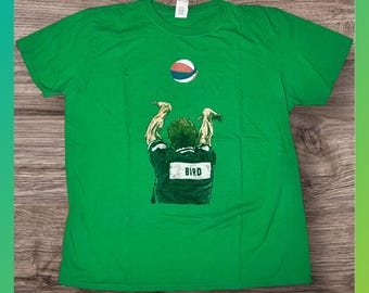 Retro Larry Bird Boston Celtics Graphic T-Shirt