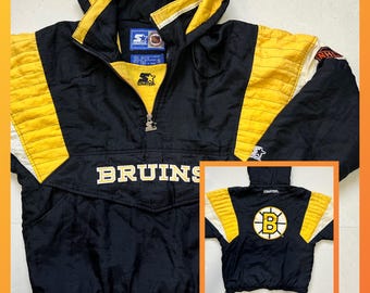 Vintage starter Boston Bruins pullover half zip jacket 90s nhl