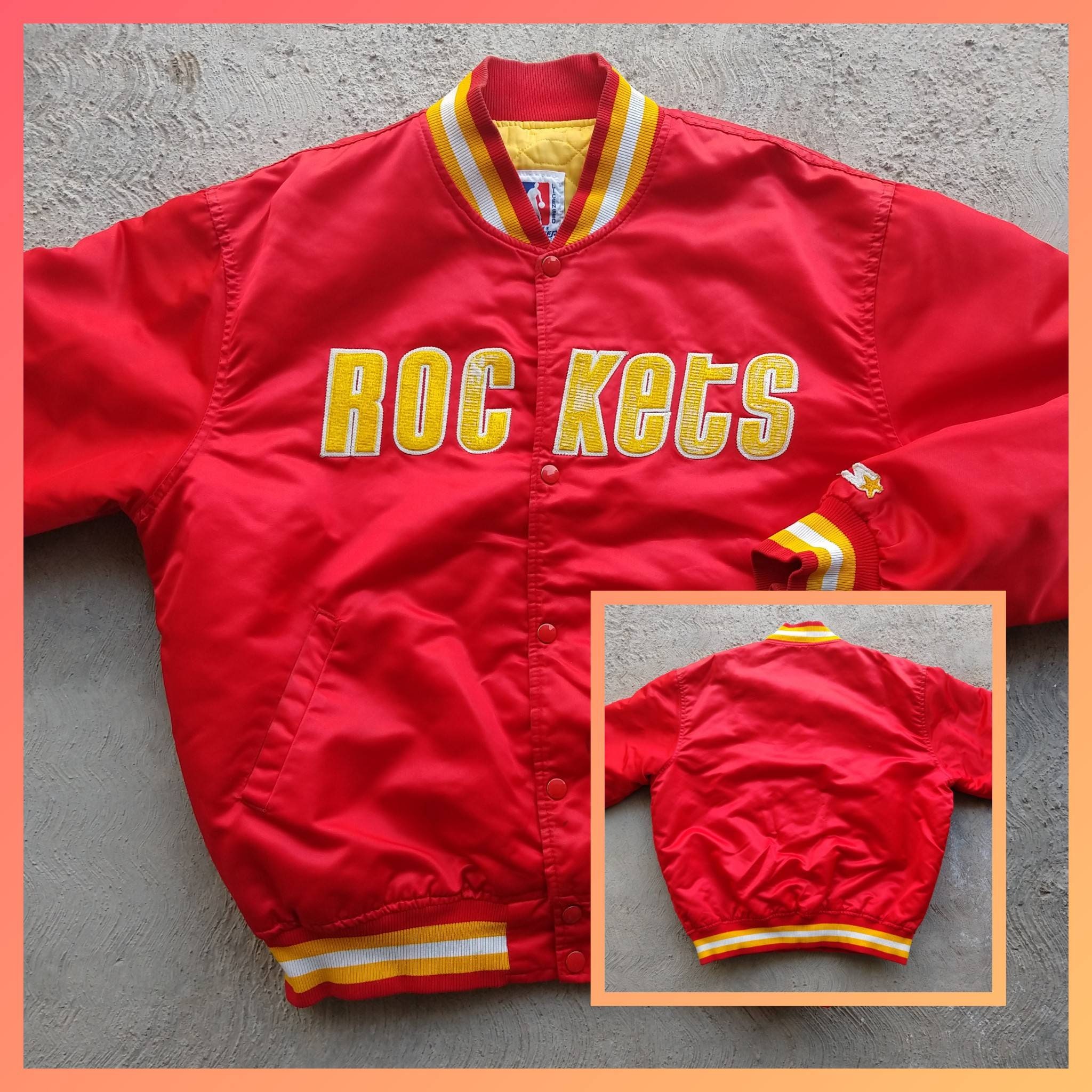 Vintage Starter Houston Rockets Satin 